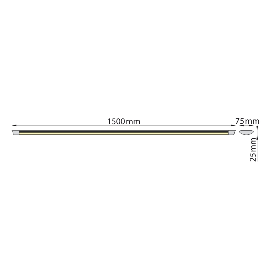 Brilagi - LED-Küchenunterbauleuchte AVERO LED/45W/230V 150 cm