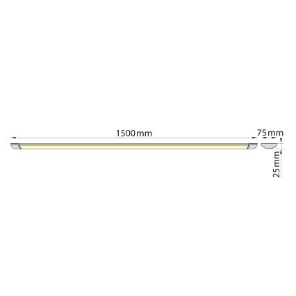 Brilagi - LED-Küchenunterbauleuchte LUMA LED/40W/230V 150 cm