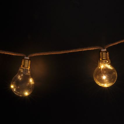 Brilagi - LED-Lichterkette 10xLED/3xAA 1,8 m warmweiß