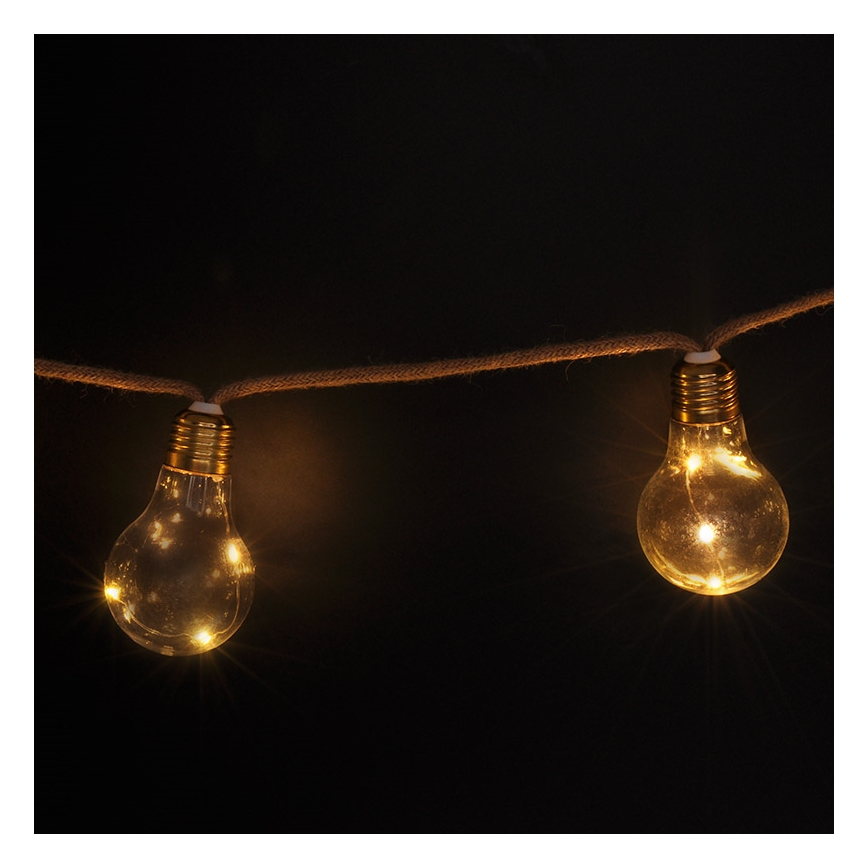 Brilagi - LED-Lichterkette 10xLED/3xAA 1,8 m warmweiß