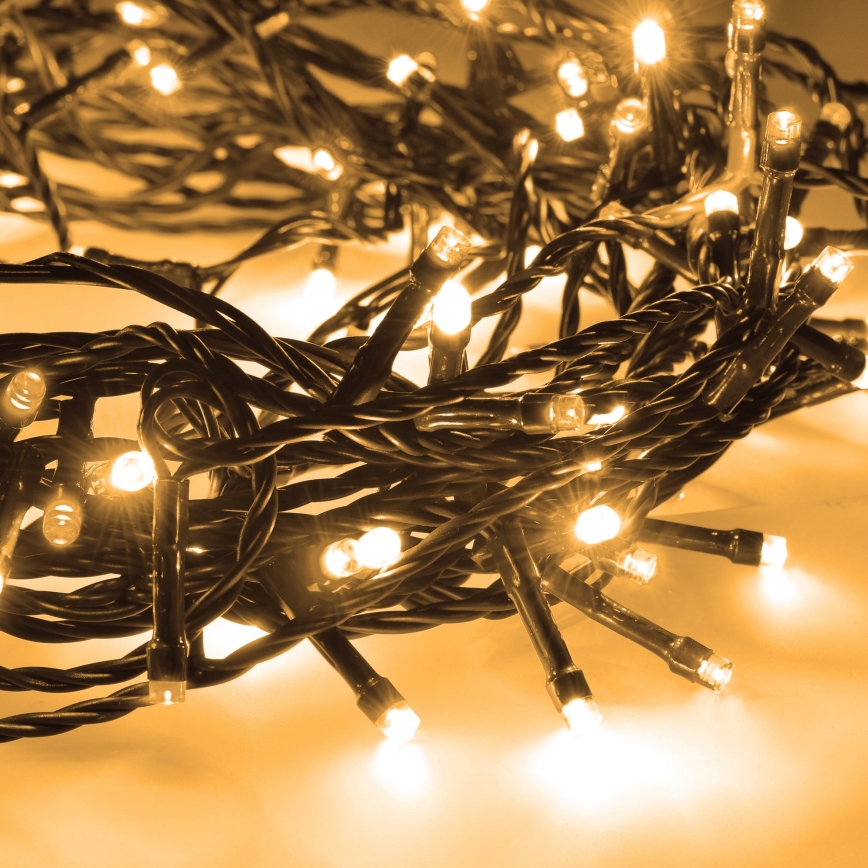 Brilagi - LED-Lichterkette für den Außenbereich, 200 LEDs, 8 Funktionen, 23 m, IP44, warmweiß