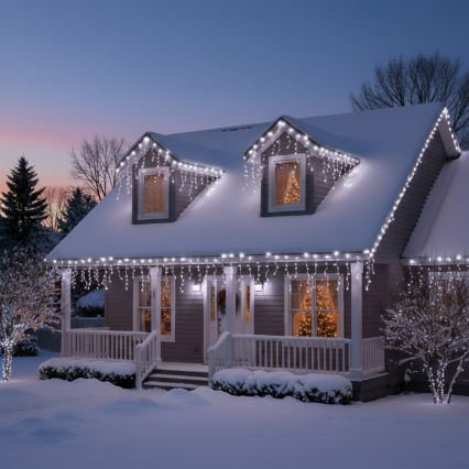 Brilagi - LED-Lichterkette für den Außenbereich 400 LEDs/8 Funktionen 23 m IP44 kaltweiß
