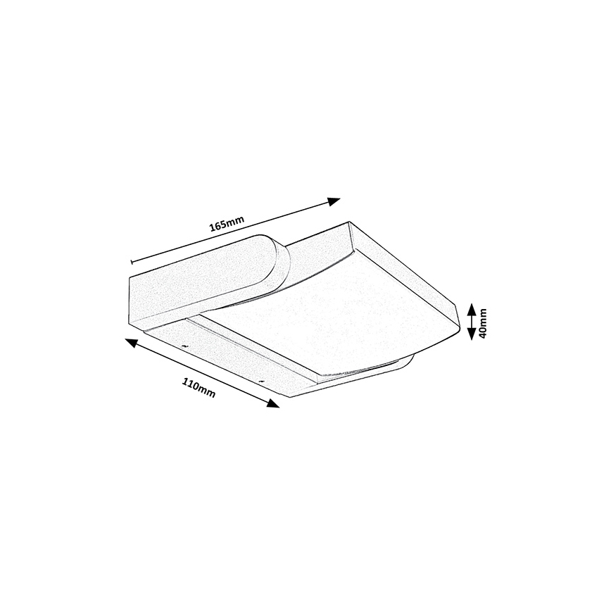 Brilagi - LED-Wandleuchte für den Außenbereich ANKLE LED/18W/230V 4000K IP65 anthrazit