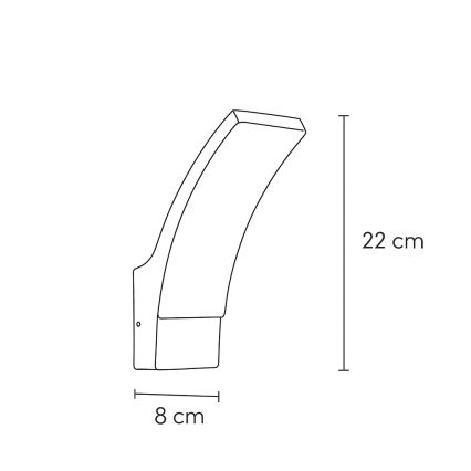 Brilagi - LED-Outdoor-Wandleuchte ARCELO LED/9W/230V IP44
