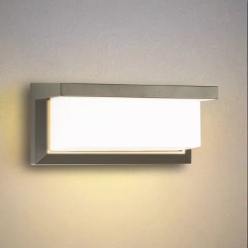 Brilagi - LED-Outdoor-Wandleuchte BRICKY LED/12W/230V grau IP54