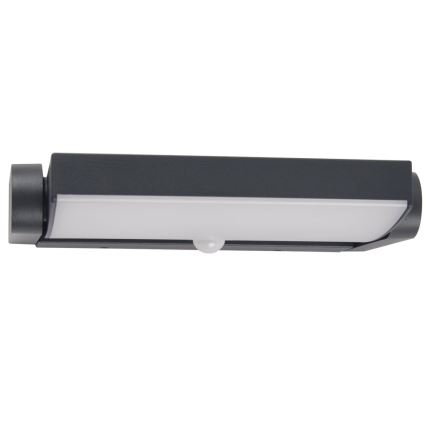 Brilagi - LED-Wandleuchte für den Außenbereich mit Sensor ANKLE LED/18W/230V 3000K IP65 anthrazit