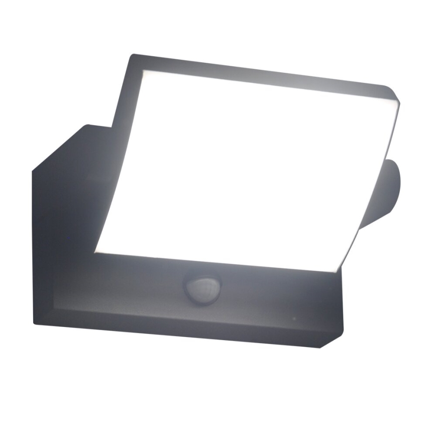 Brilagi - LED-Wandleuchte für den Außenbereich mit Sensor ANKLE LED/18W/230V 4000K IP65 anthrazit