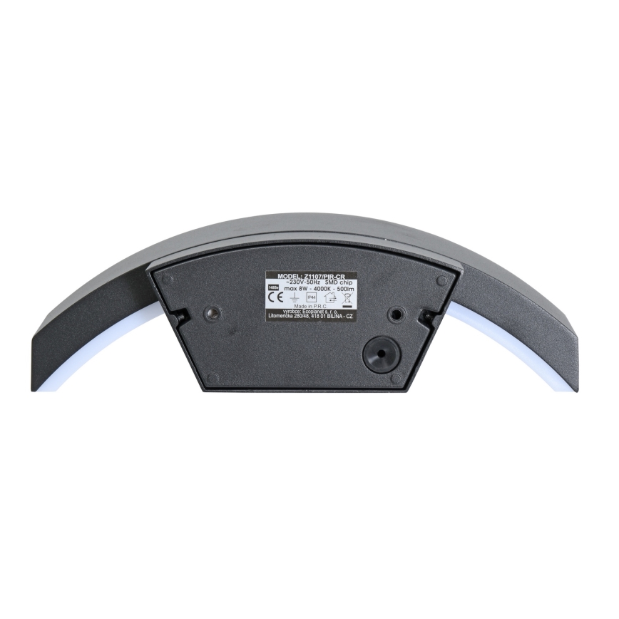 Brilagi - LED-Outdoor-Wandleuchte mit Sensor ARCELO LED/8W/230V IP54