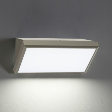 Brilagi - LED-Outdoor-Wandleuchte mit Sensor TRIANGLE LED/20W/230V grau IP65