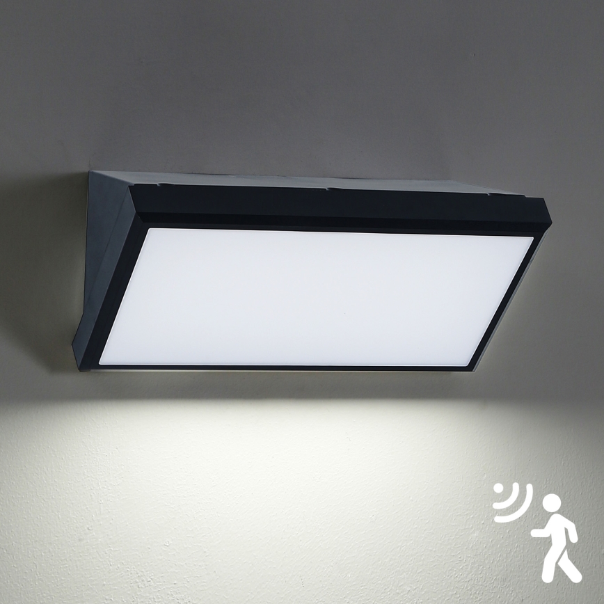 Brilagi - LED-Outdoor-Wandleuchte mit Sensor TRIANGLE LED/20W/230V IP65