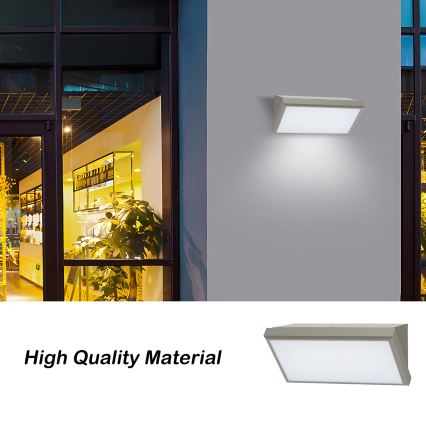 Brilagi - LED-Outdoor-Wandleuchte TRIANGLE LED/20W/230V grau IP65