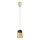Brilagi - LED-Pendelleuchte am Kabel RETRO GLASS 1x E27/60W/230V Ø 15,5 cm beige/rauchfarben, beige/schwarz