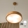 Brilagi - LED-Pendelleuchte an Drahtseil CARVALHO 3xE27/15W/230V Eiche Ø 47,5 cm