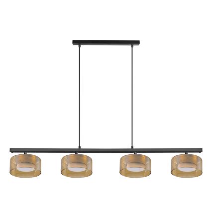 Brilagi - LED Pendelleuchte an einem Kabel AURA LUX 4xGX53/30W/230V schwarz/gold