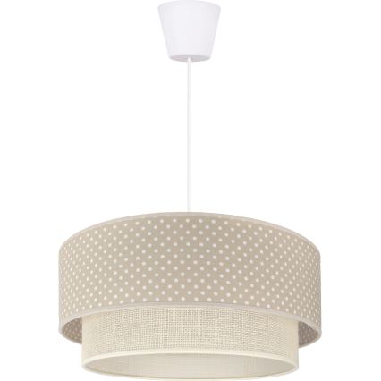 Brilagi - LED-Hängeleuchte an Kabel BOHO BOBO 1xE27/10W/230V Ø 40 cm gepunktet beige/creme