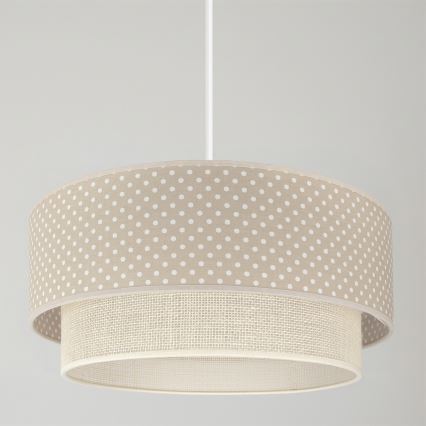 Brilagi - LED-Hängeleuchte an Kabel BOHO BOBO 1xE27/10W/230V Ø 40 cm gepunktet beige/creme