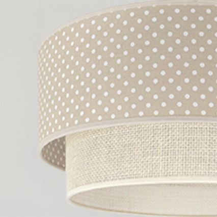 Brilagi - LED-Hängeleuchte an Kabel BOHO BOBO 1xE27/10W/230V Ø 40 cm gepunktet beige/creme
