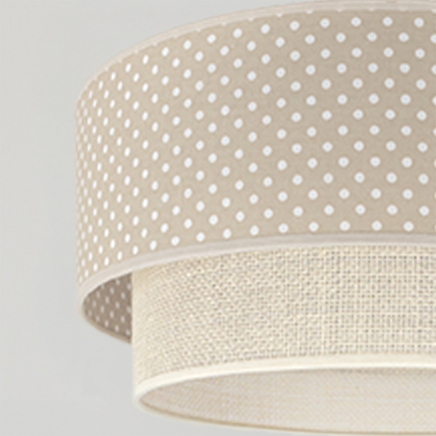Brilagi - LED-Hängeleuchte an Kabel BOHO BOBO 1xE27/10W/230V Ø 40 cm gepunktet beige/creme