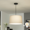 Brilagi - LED-Pendelleuchte an Kabel CERIA 1xE27/40W/230V Ø 45 cm beige