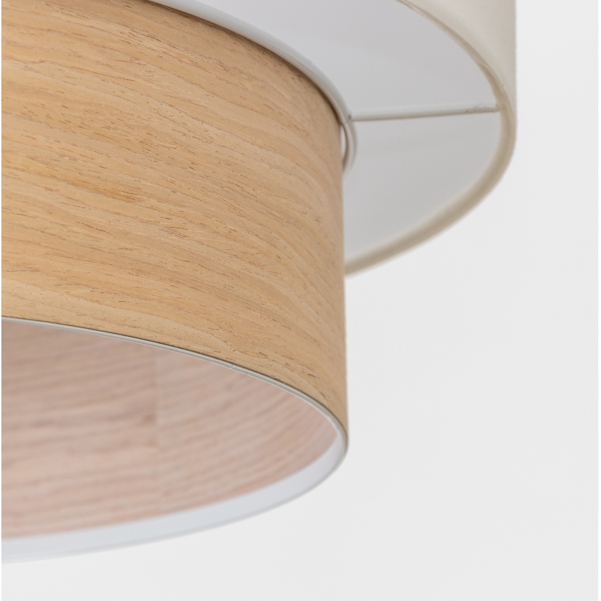 Brilagi - LED-Pendelleuchte an Kabel CERIA 1xE27/40W/230V Ø 50 cm weiß/beige