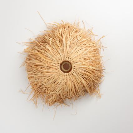 Brilagi - LED-Pendelleuchte an Kabel CERIA BOHO 1xE27/40W/230V Ø 40 cm Raffia