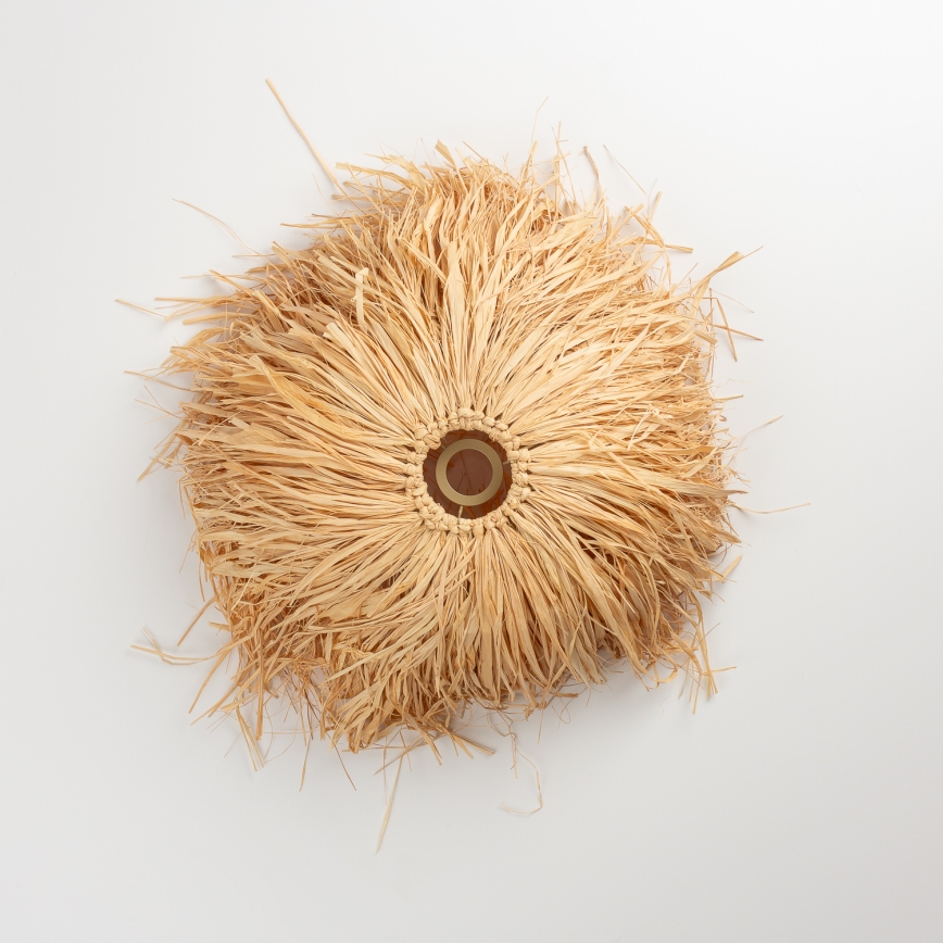 Brilagi - LED-Pendelleuchte an Kabel CERIA BOHO 1xE27/40W/230V Ø 40 cm Raffia