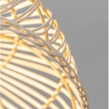 Brilagi - LED-Pendelleuchte an Kabel CERIA BOHO 1xE27/40W/230V Ø 40 cm Rattan