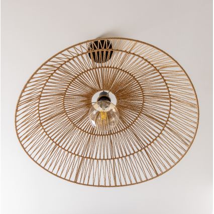 Brilagi - LED-Pendelleuchte an Kabel CERIA BOHO 1xE27/40W/230V Ø 70 cm, braun