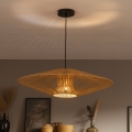 Brilagi - LED-Pendelleuchte an Kabel CERIA BOHO 1xE27/40W/230V Ø 70 cm schwarz/braun