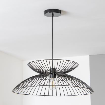 Brilagi - LED-Pendelleuchte an Kabel CERIA WIRE 1xE27/40W/230V Ø 60 cm schwarz