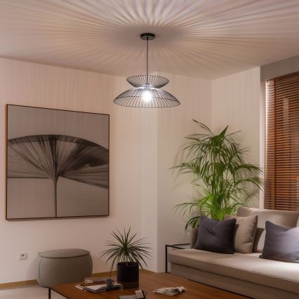 Brilagi - LED-Pendelleuchte an Kabel CERIA WIRE 1xE27/40W/230V Ø 60 cm schwarz