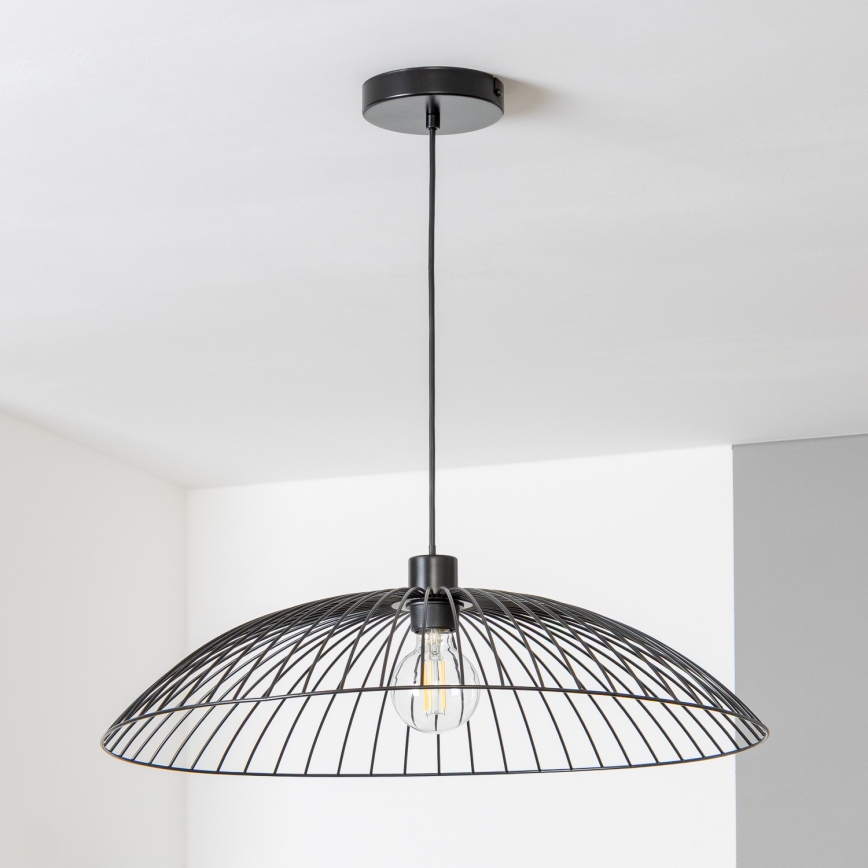Brilagi - LED-Pendelleuchte an Kabel CERIA WIRE 1xE27/40W/230V Ø 60 cm schwarz