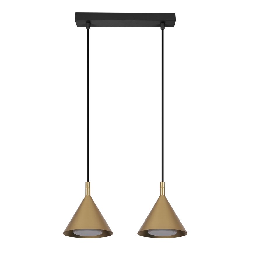 BRILAGI - LED Pendelleuchte an Kabel CONE DOUBLE 2xGX53/15W/230V goldfarben