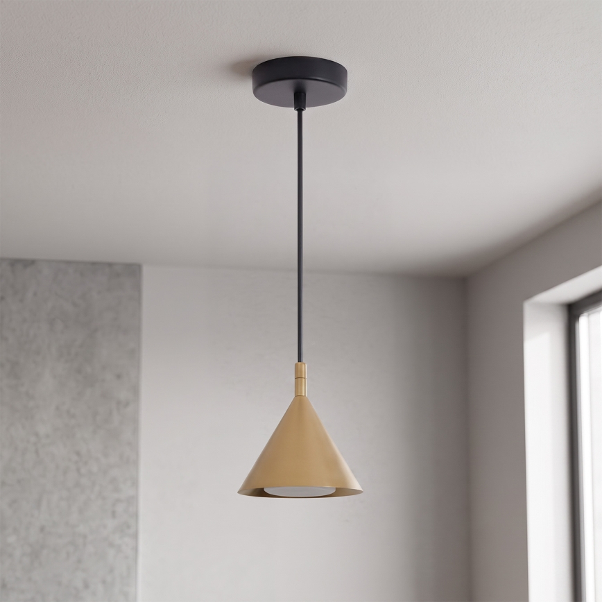 BRILAGI - LED Pendelleuchte an Kabel CONE SINGLE 1xGX53/15W/230V goldfarben