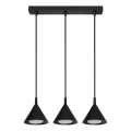 BRILAGI - LED Pendelleuchte an Kabel CONE TRIPLE 3xGX53/15W/230V schwarz