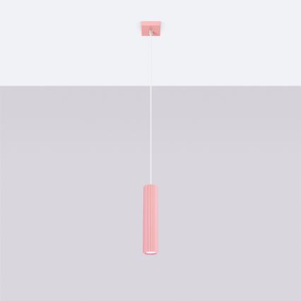 Brilagi - LED-Pendelleuchte an Kabel CRESTO 1xGU10/10W/230V rosa