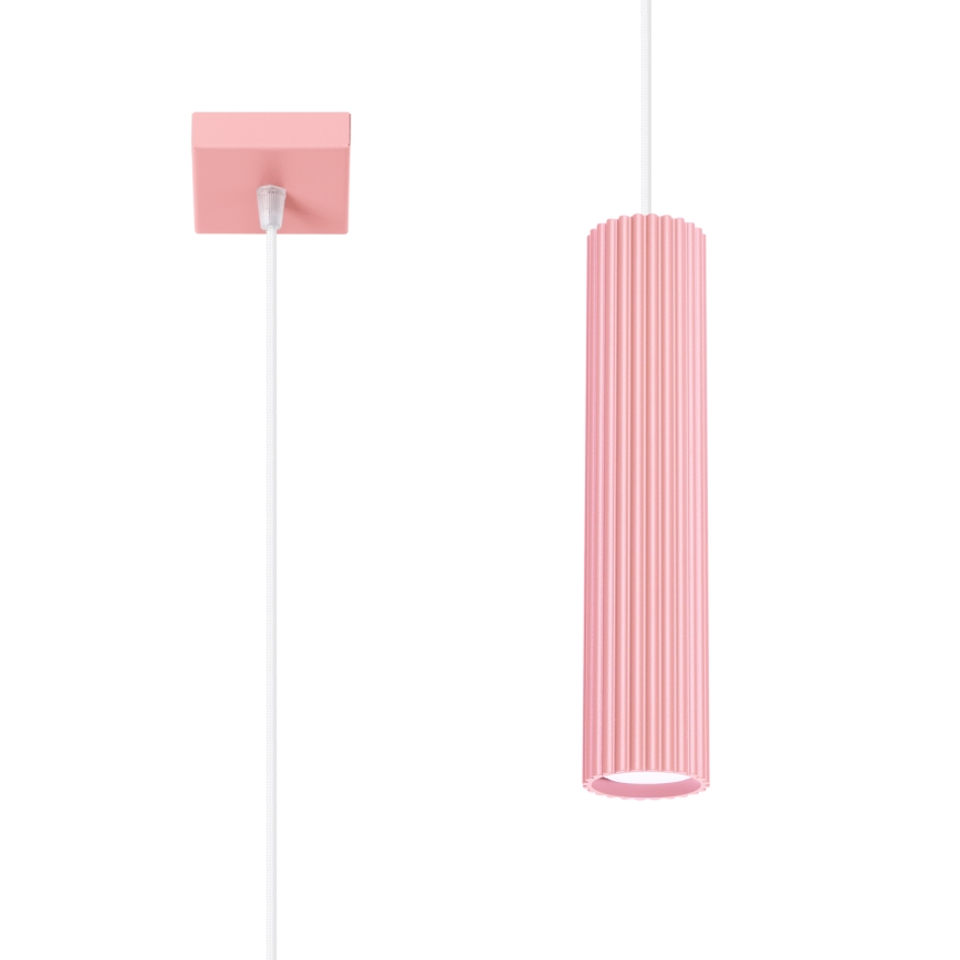 Brilagi - LED-Pendelleuchte an Kabel CRESTO 1xGU10/10W/230V rosa