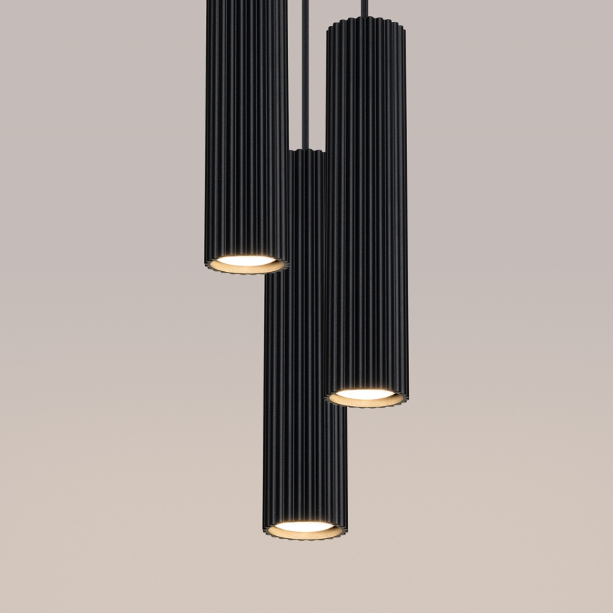 Brilagi - LED-Pendelleuchte an Kabel CRESTO 3xGU10/10W/230V schwarz