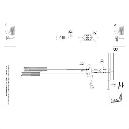 Brilagi - LED-Pendelleuchte an Kabel CRESTO 3xGU10/10W/230V schwarz