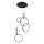 Brilagi - LED-Pendelleuchte an Kabel ECHO LED/80W/230V 4000K Ø 50 cm schwarz