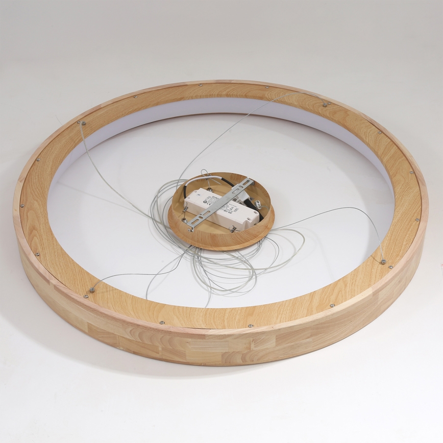 Brilagi - LED-Pendelleuchte an Kabel FALCON WOOD LED/60W/230V 3000/4000/6000K Ø 80 cm Holz