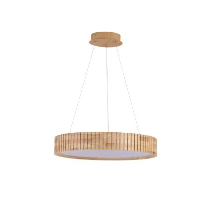 Brilagi - LED-Hängeleuchte an Kabel FALCON WOOD MODERN LED/30W/230V 3000/4000/6000K Ø 45 cm aus Holz