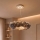 Brilagi - LED-Pendelleuchte an Kabel FEATHER 3xE27/40W/230V + 3xLED/3W Ø 50 cm grau
