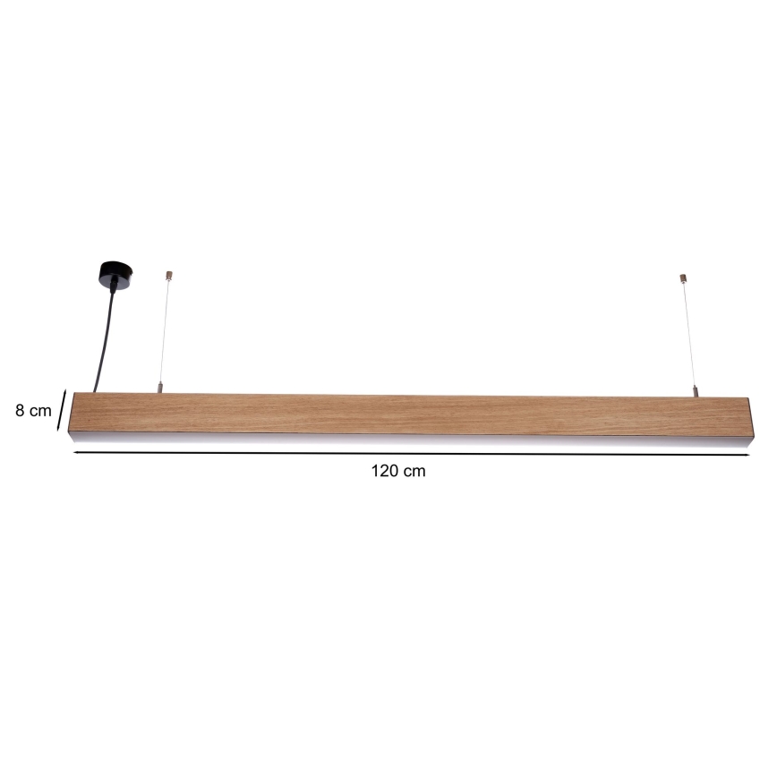 BRILAGI - LED Pendelleuchte an Kabel GARDALINE LED/100W/230V 120 cm Eiche