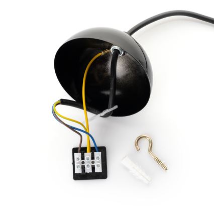 BRILAGI - LED-Pendelleuchte an Kabel METALO 1xE27/40W/230V Ø 40 cm schwarz/kupfer