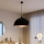 Brilagi - LED-Pendelleuchte an Kabel METALO 1xE27/40W/230V Ø 60 cm schwarz/kupfer