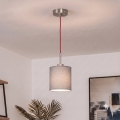 Brilagi - LED-Pendelleuchte an Kabel NUBILA 1xE27/60W/230V Ø 14 cm rot/hellgrau