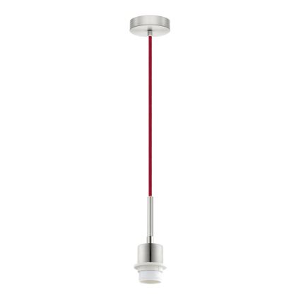 Brilagi - LED-Pendelleuchte an Kabel NUBILA 1xE27/60W/230V Ø 14 cm rot/hellgrau