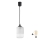 Brilagi - LED-Pendelleuchte an Kabel RETRO GLASS 1x E27/60W/230V Ø 14 cm schwarz/weiß