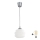 Brilagi - LED-Pendelleuchte an Kabel RETRO GLASS 1xE27/60W/230V Ø 20 cm silber/weiß